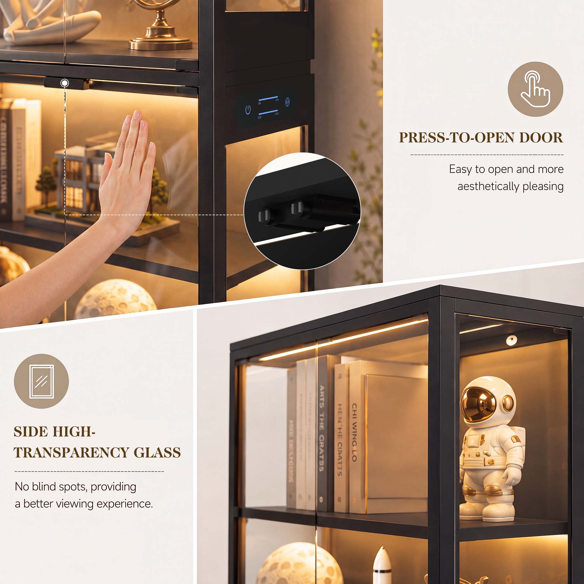 TCGBKAF 5‑Tier Display Cabinet - Office Furniture recension och pris