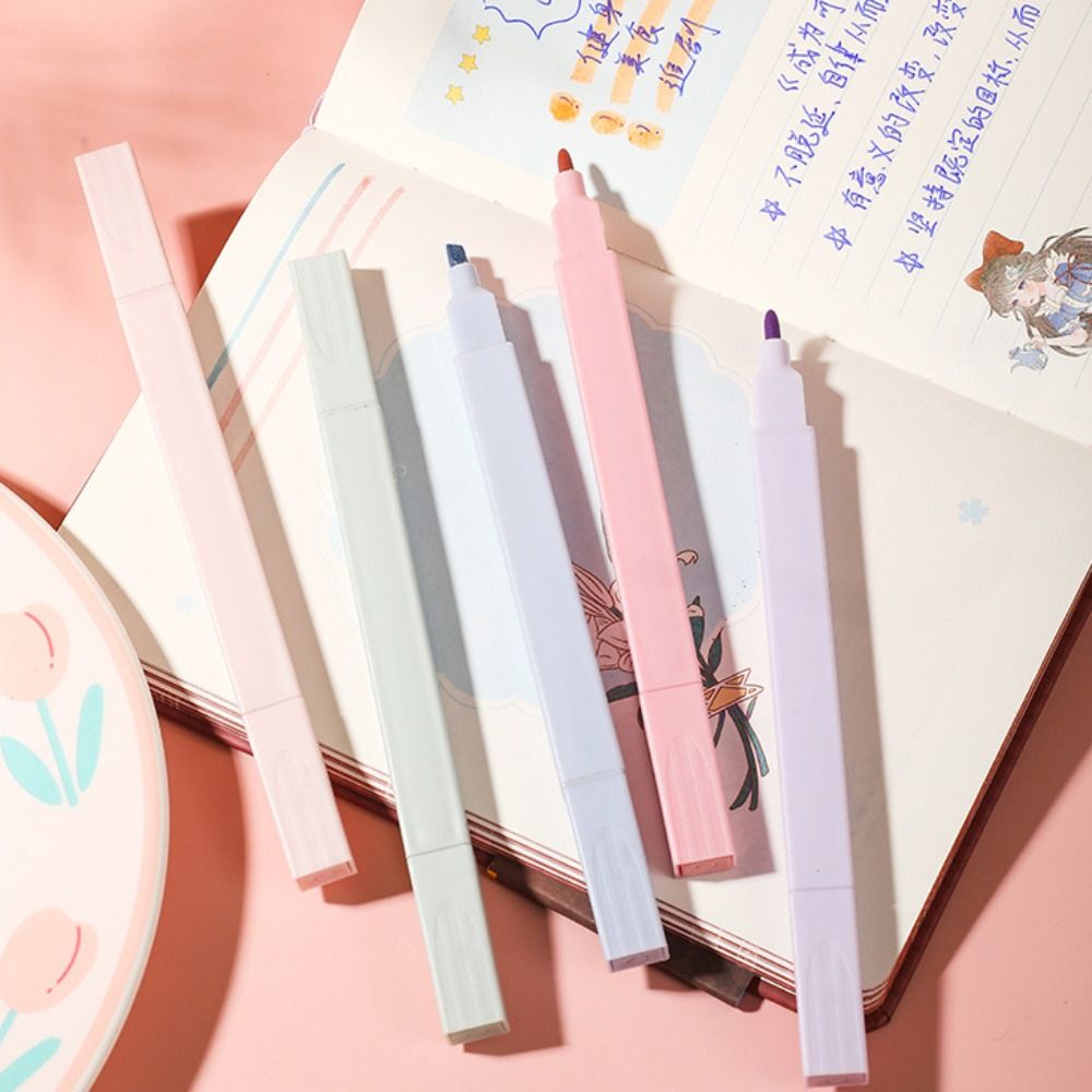 Double Headed Highlighter Pens - Pastel Highlighter Set Double Ended recension och pris