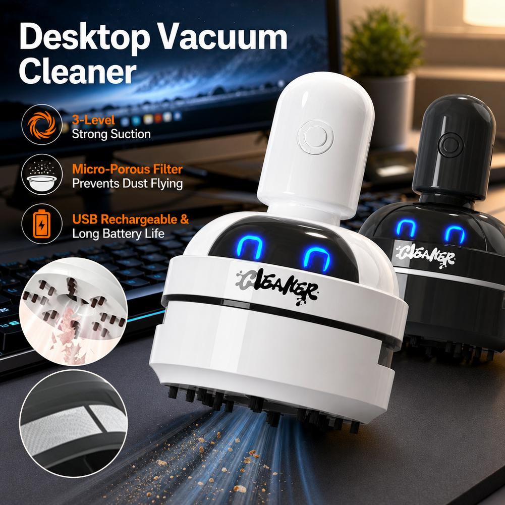 Desktop Vacuum Cleaner USB Rec - Mini Desktop Vacuum Cleaner For Eraser Dust recension och pris