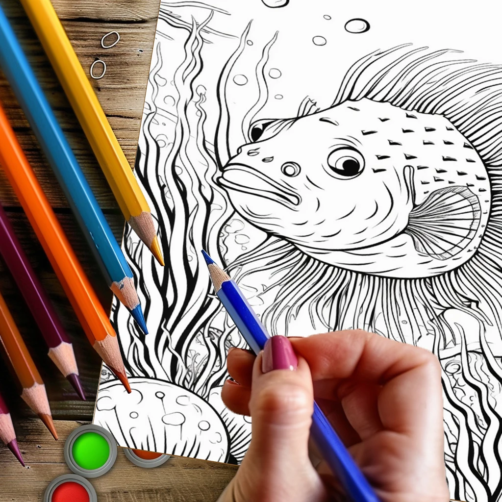 Summer Underwater Coloring Boo - School Supplies recension och pris