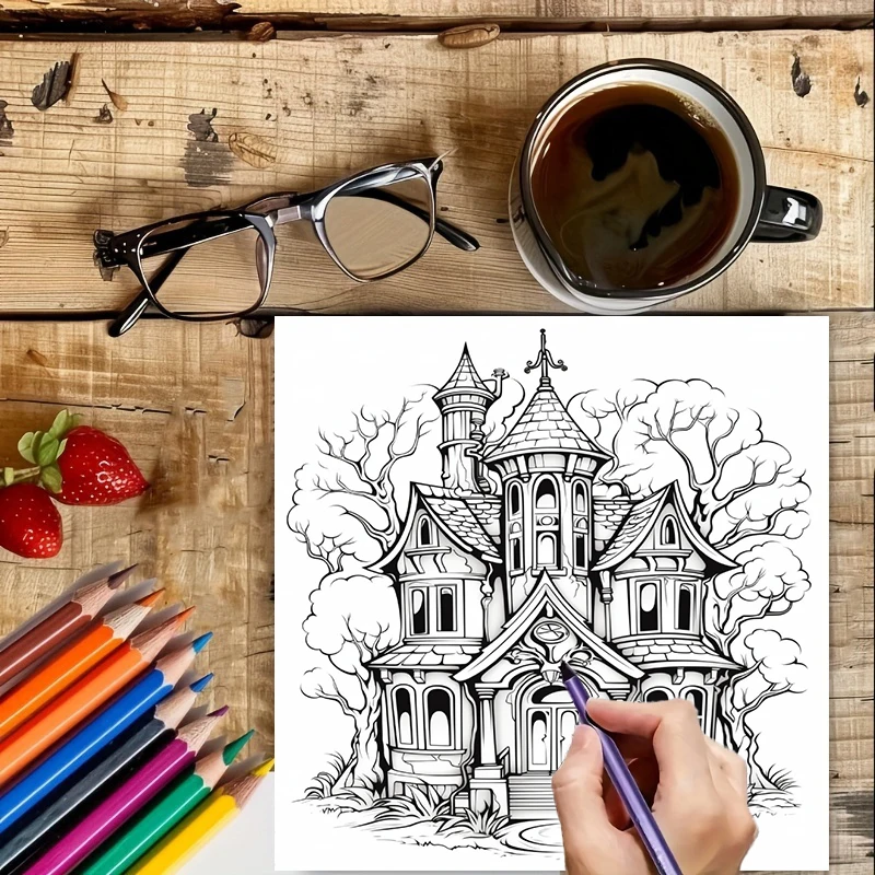 Haunted House Coloring Book fo - School Supplies recension och pris