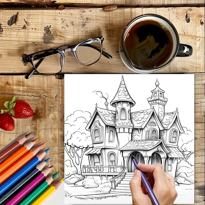 Haunted House Coloring Book fo - School Supplies recension och pris