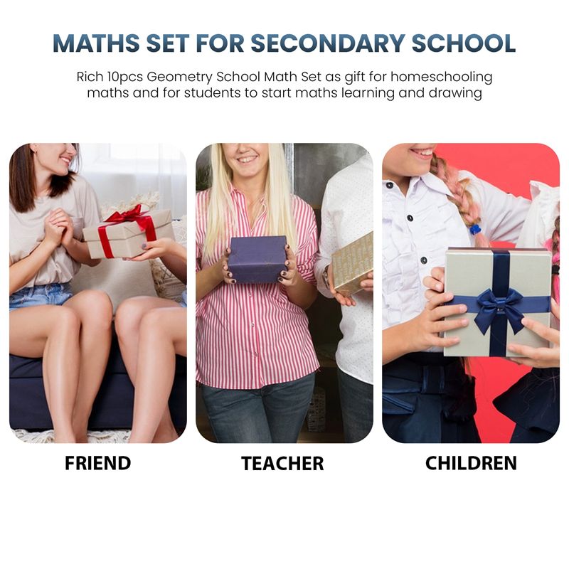 Superior Geometry Compass Set  - Math Geometry Set With Compass recension och pris
