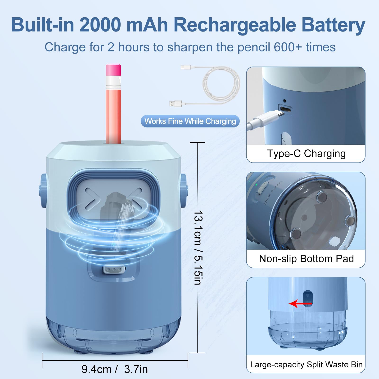 Fully Auto Electric Pencil Sha - Electric Pencil Sharpener Usb recension och pris