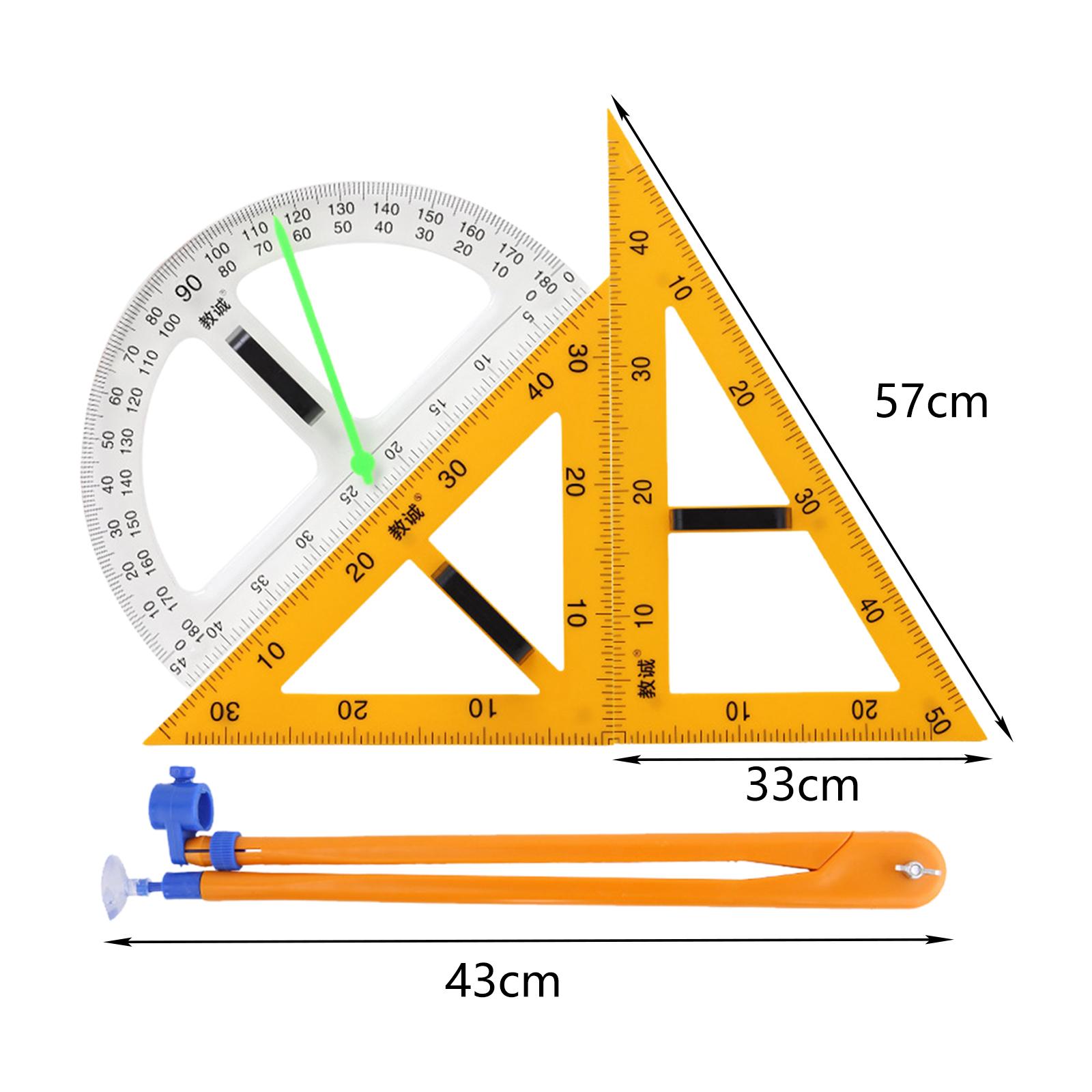 Math Geometry Ruler Set for Bl - Math Geometry Set With Compass recension och pris