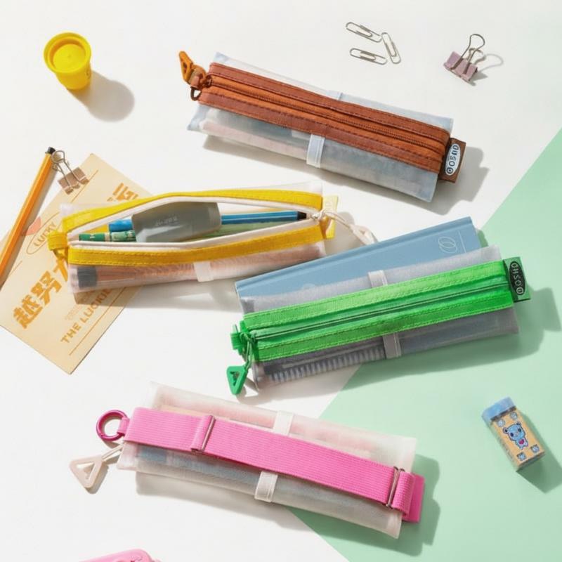 @*Transparent Mesh Pencil Pouc - Clear Mesh Pencil Pouch For Exam recension och pris