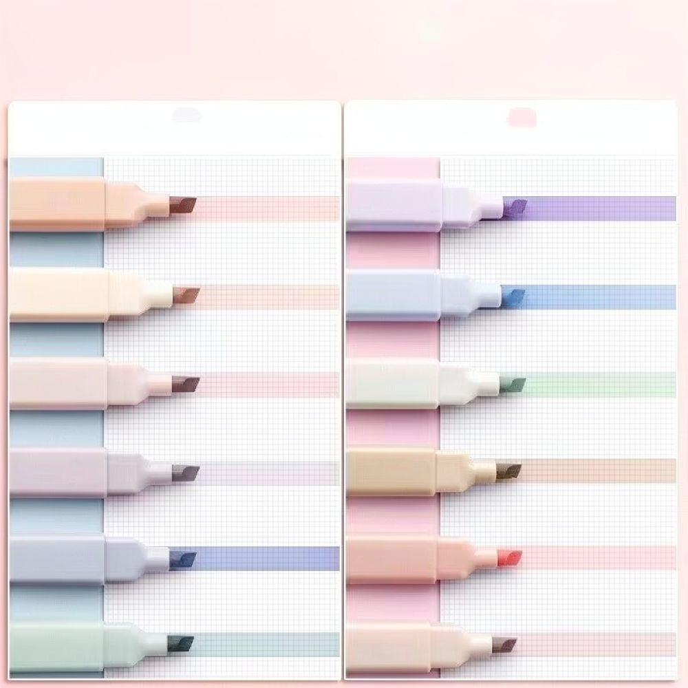 Aesthetic Pastel Highlighters  - Pastel Highlighter Set Double Ended recension och pris